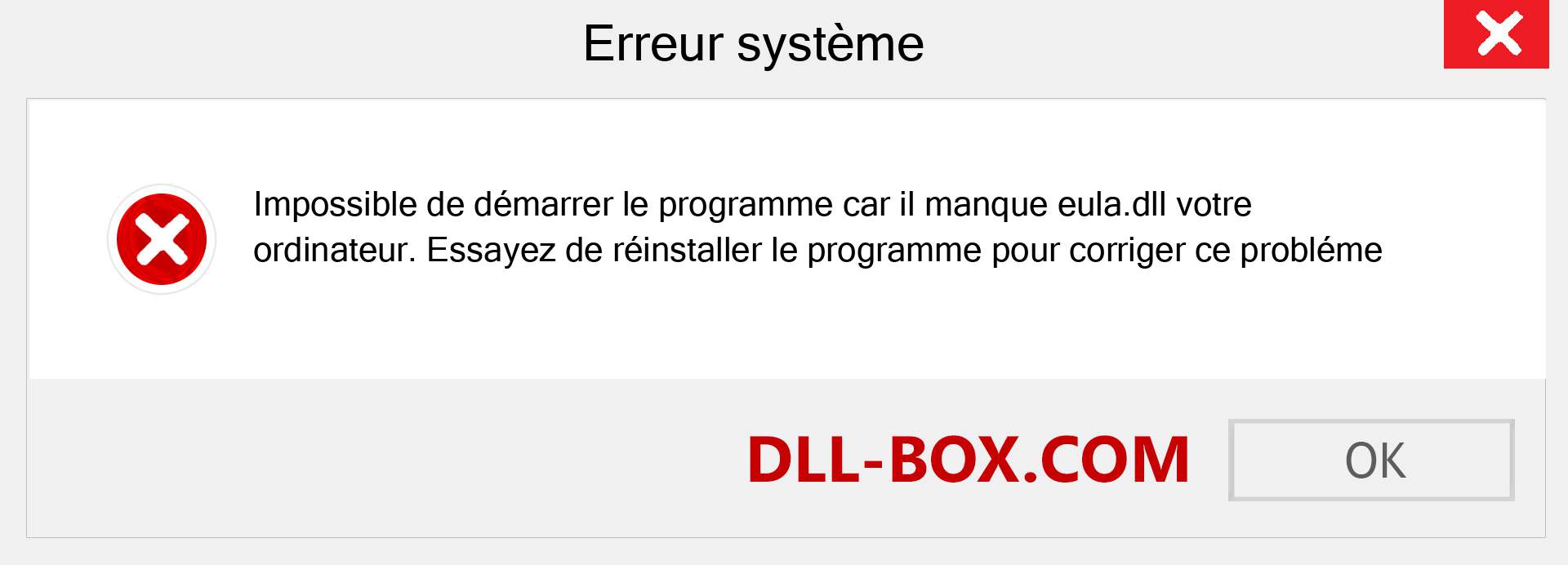 Le fichier eula.dll est manquant ?. Télécharger pour Windows 7, 8, 10 - Correction de l'erreur manquante eula dll sur Windows, photos, images